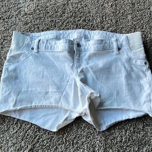 Gap Maternity white shorts